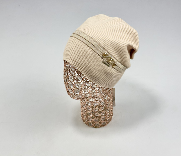 Шапка Корки Версаче (персик)